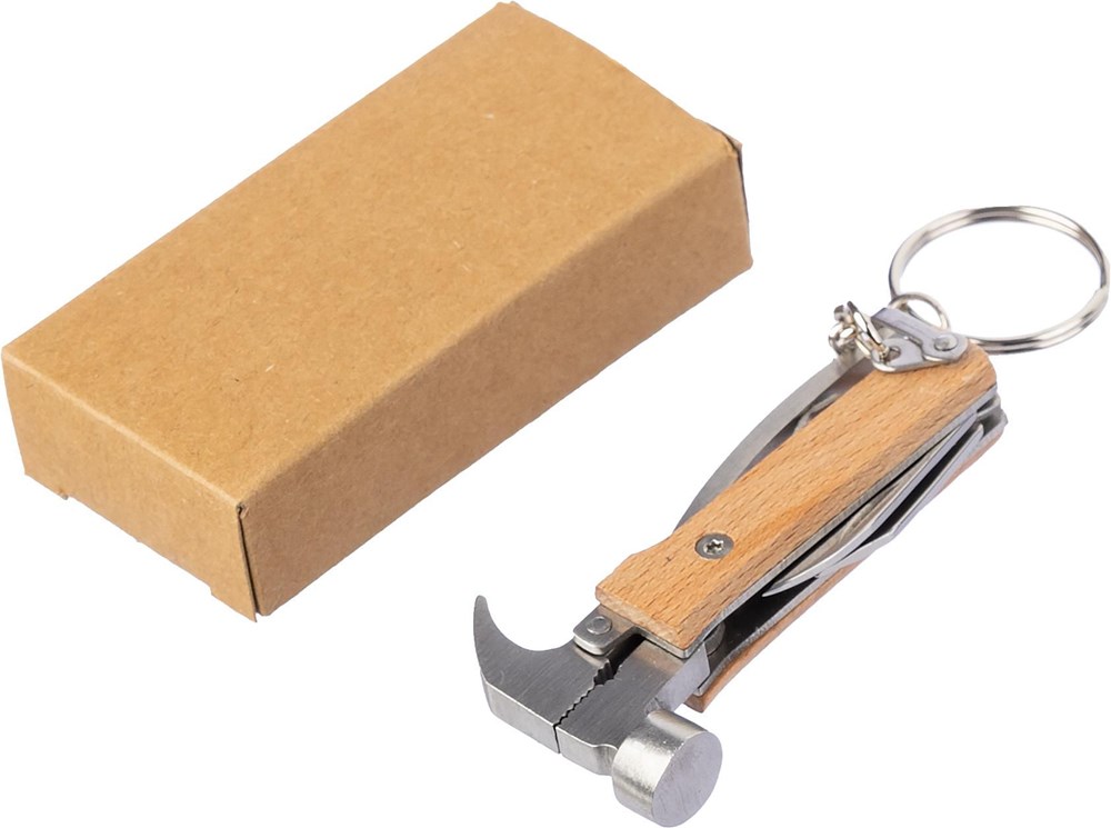 Schlüsselanhänger Heinrich | Bambus | Multitool