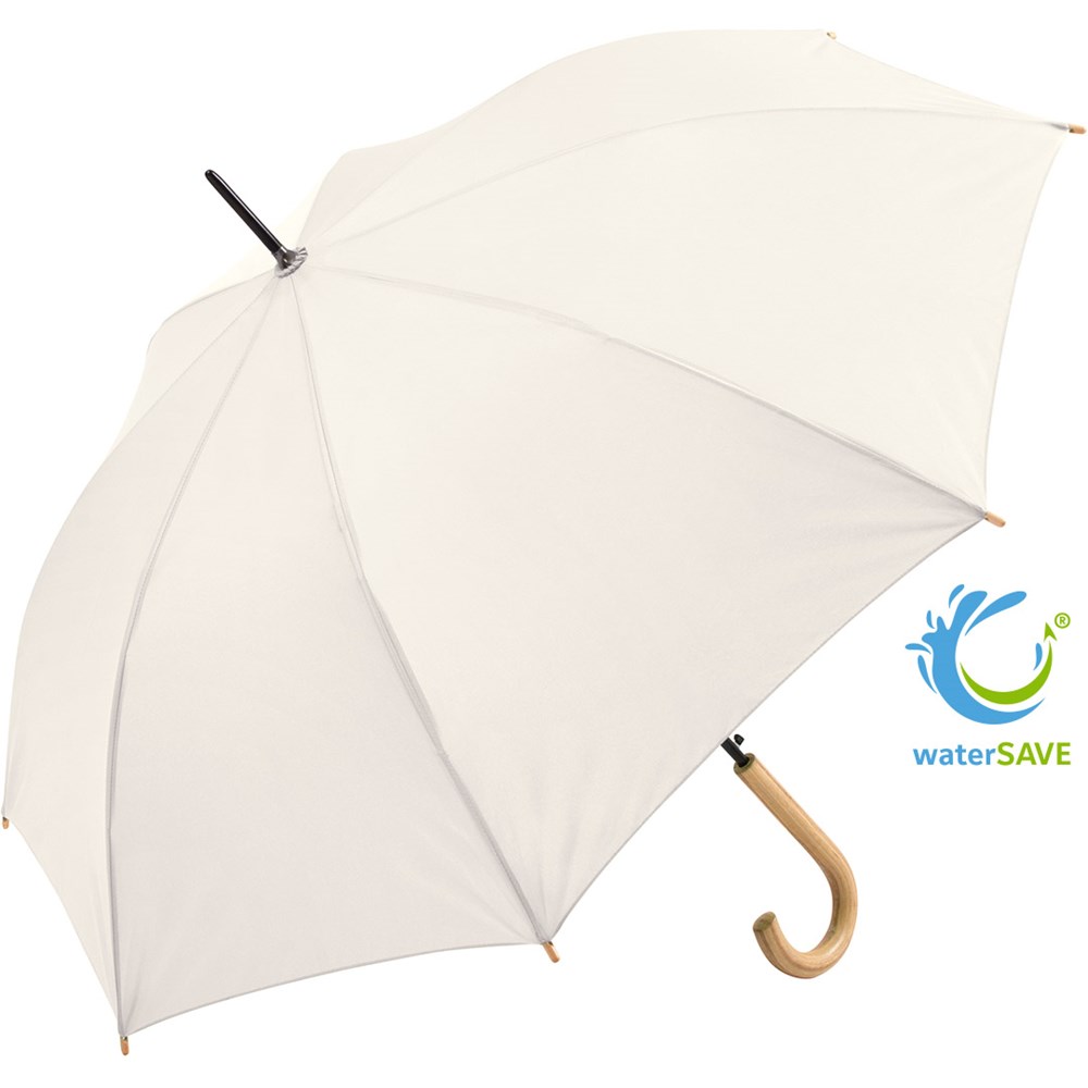1134 AC-Stockschirm ÖkoBrella - naturweiß wS